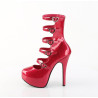 Bordello TEEZE-23 Purple Glitter Patent Ankle Boots