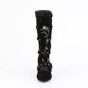 Demonia WHIMSY-118 Black Suede Goth Women Boots