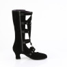 Demonia WHIMSY-118 Black Suede Goth Women Boots