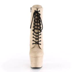 Pleaser ADORE-1020FS Beige Vegan Suede Sale Women