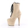 Pleaser ADORE-1020FS Beige Vegan Suede Sale Women