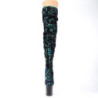 Pleaser FLAMINGO-3004 Green Sequins Black Sale Women