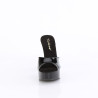 Fabulicious MARTINI-501 Black Patent High Heeled Mules