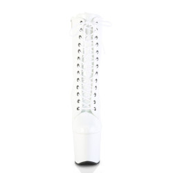 Pleaser CRAZE-1040 White Patent Sale Women