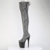 Pleaser FLAMINGO-3008SP-BT Grey Black Snake Print Sale