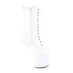 Pleaser CRAZE-1040 White Patent Sale Women