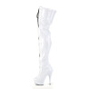 Pleaser DELIGHT-3027 White Black Patent Sale Women