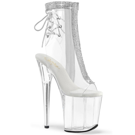 Pleaser FLAMINGO-1018C-2RS Transparent Strass Sale Women