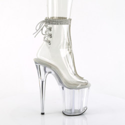 Pleaser FLAMINGO-1018C-2RS Transparent Strass Sale Women