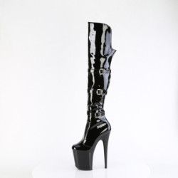 Pleaser FLAMINGO-3018 Extreme Heeled Buckle Thigh Boots