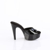 Fabulicious MARTINI-501 Black Patent High Heeled Mules