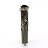 Pleaser INFINITY-1020CAMO Green Camouflage Fabric Sale