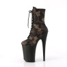Pleaser INFINITY-1020CM Green Camouflage Mesh Black