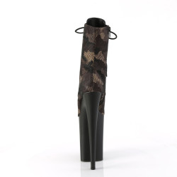 Pleaser INFINITY-1020CM Green Camouflage Mesh Black