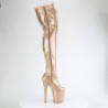 Pleaser FLAMINGO-3020GP Gold Glitter Patent Sale Women