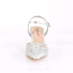 Fabulicious FAYE-06 Silver Shimmering Fabric Sale Women