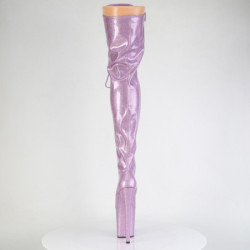 Pleaser FLAMINGO-3020GP Lila Glitter Patent Sale Women