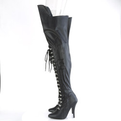 Pleaser SEDUCE-3082 Black Vegan Leather Sale Women