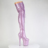 Pleaser FLAMINGO-3020GP Lila Glitter Patent Sale Women