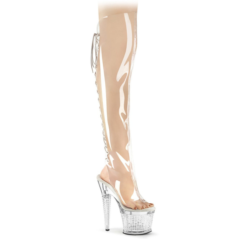 Pleaser SPECTATOR-3019C Transparent Sale Women