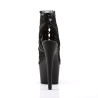 Pleaser ADORE-796LC Black Mesh Lace Heeled Ankle Boots