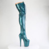 Pleaser FLAMINGO-3020GP Teal Glitter Patent Sale Women