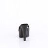 Fabulicious MARTINI-501 Black Vegan High Heeled Mules