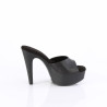 Fabulicious MARTINI-501 Black Vegan High Heeled Mules