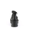 Demonia BRATTY-30 Black Women Chunky Platform Shoes