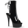 Pleaser DELIGHT-1018 Black Patent Women's Ankle Boots