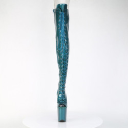 Pleaser FLAMINGO-3021GP Teal Glitter Patent Sale Women