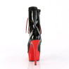 Pleaser DELIGHT-1020 Black Patent Red Chrome Sale Women