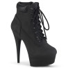 Pleaser DELIGHT-600TL-02 Black Vegan Leather Sale Women