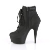 Pleaser DELIGHT-600TL-02 Black Vegan Leather Sale Women