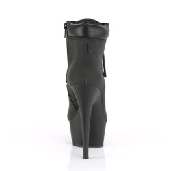 Pleaser DELIGHT-600TL-02 Black Vegan Leather Sale Women