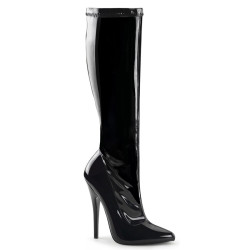 Devious DOMINA-2000 Patent Stiletto Heeled Boots