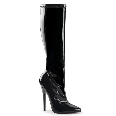 Devious DOMINA-2000 Patent Stiletto Heeled Boots