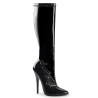 Devious DOMINA-2000 Patent Stiletto Heeled Boots