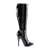 Devious DOMINA-2000 Patent Stiletto Heeled Boots