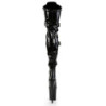 Pleaser FLAMINGO-3028 Patent Buckle Thigh High Boots