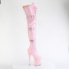 Pleaser FLAMINGO-3028 Rose Buckle Thigh High Boots