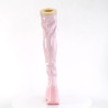 Demonia DYNAMITE-300 Rose Thigh High Wedge Boots