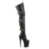 Pleaser FLAMINGO-3028 Vegan Buckle Thigh High Boots